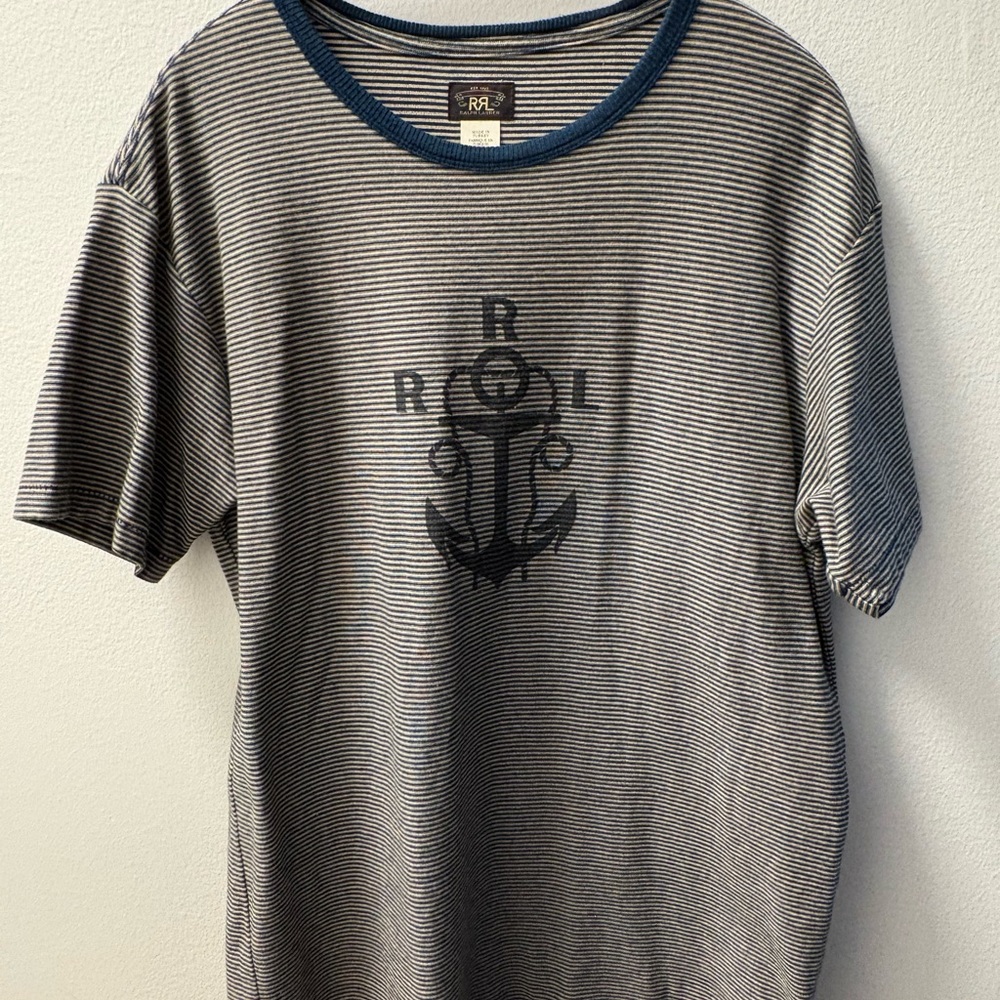 Ralph Lauren RRL Navy Striped Tee
